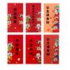 6Pcs Cartoon New Year Red Envelope Thickened Blessing Pocket Practical Lucky Money Bag  Kids Gift