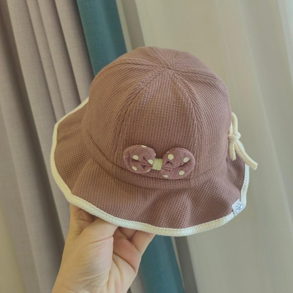 Ruffle Bows Fisherman Hat Breathable Baby Sun Visor Hat Fashion Baby Bucket Hat  Outdoor