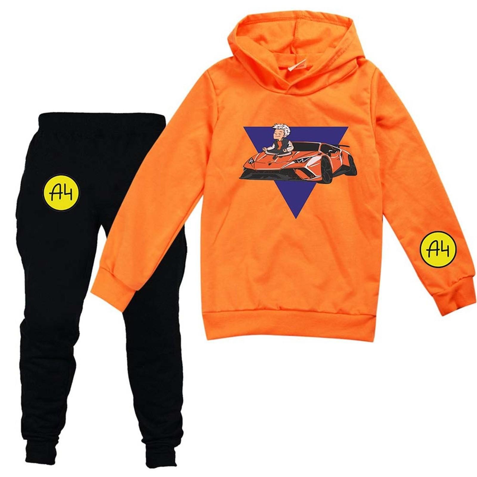 

Мальчики Девочки Детский Модный Комплект Из Двух Частей С Длинным Рукавом Свитшот С Капюшоном Брюки Комплект Костюм Для Отдыха 150 оранжевый