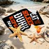 Custom Name Personalized SLAM DUNK Print Beach Towel, for Trip Camping Beach Party Home Decor, Birthday Gift for Family & Friends