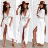 Schickes Damen Spitzen-Häkel-Strandkaftan-Kleid für mühelosen Sommerstil