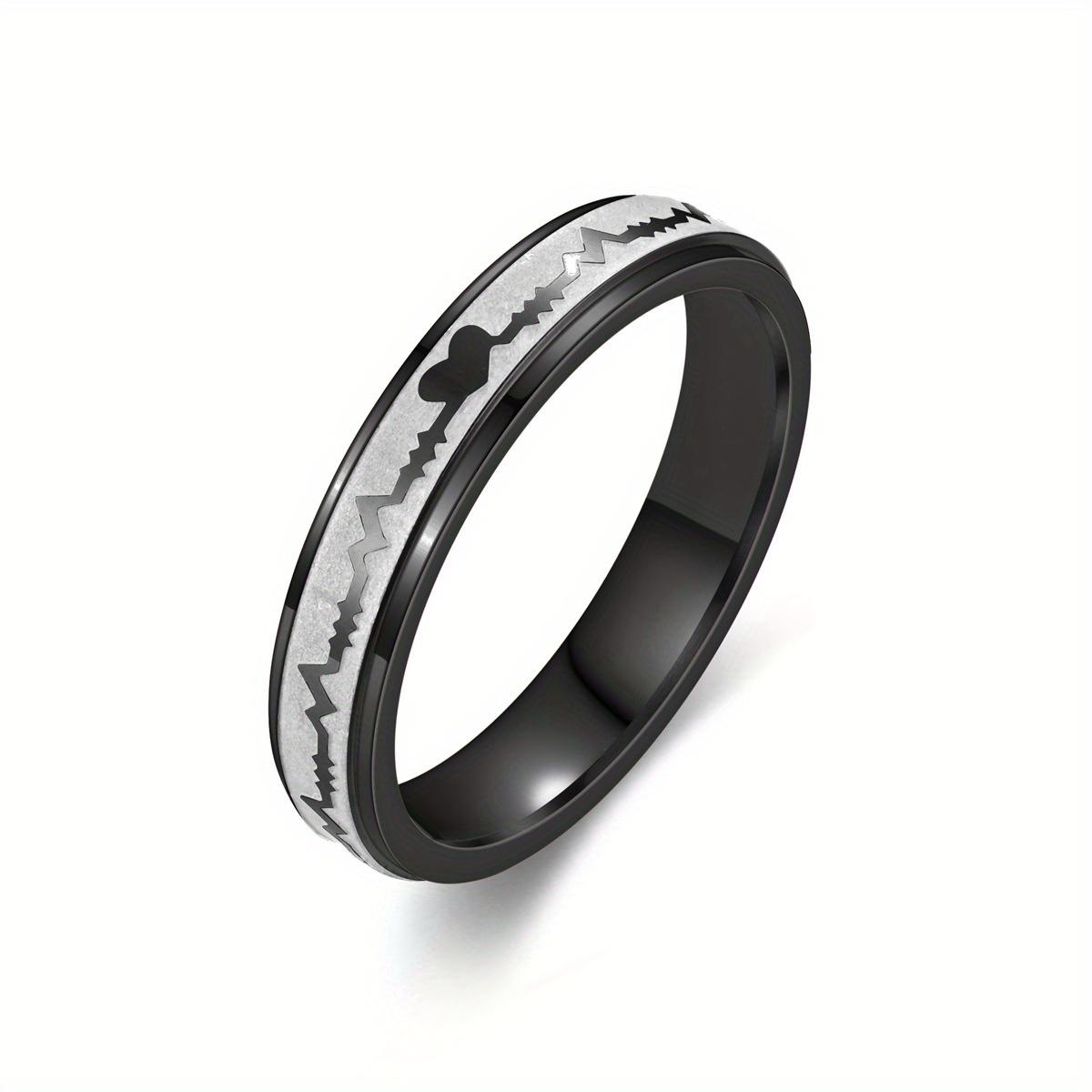 

1 шт. Модное, простое и преувеличенное кольцо из титановой стали 12