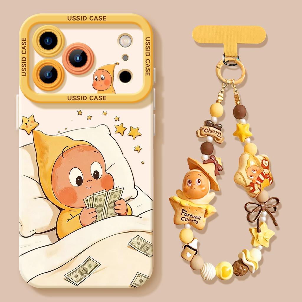Mobile Phone Case with Lanyard, Suitable for Iphone11 Counting Doll 11promax Silicone 11 Apple 11 Looks Good 11 Sets