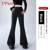Casual Womens Wide Leg Pants With Cotton Blend For Fall Winter Streetwear