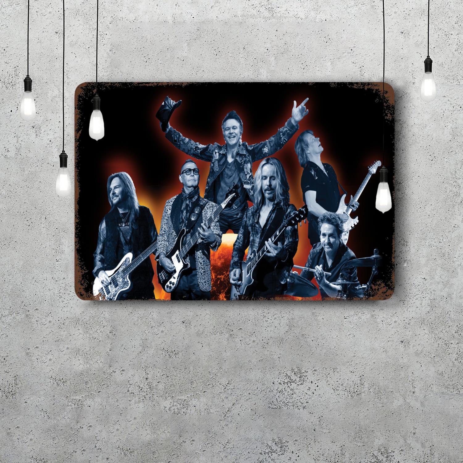 

Styx Band Vintage Metal Tin Signs Posters Decor Retro Metal Plaque Wall Art Decor for Garage Bar 20x30cm（7.8x11.8inch）