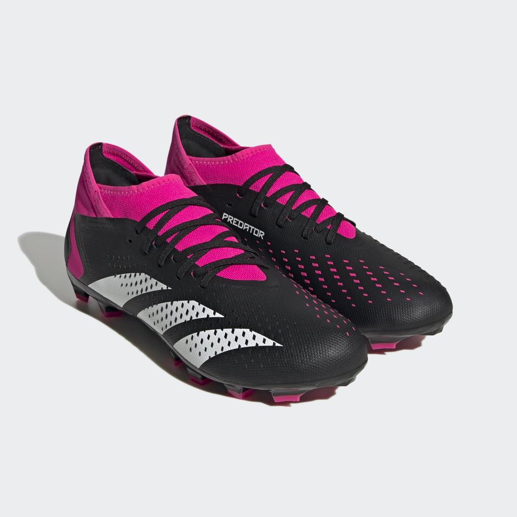 Adidas Predator LTC72 Soccer Core Shock Pink Size Accuracy.3 HG/AG Men's Cleats, Black/Footwear White/Team (GW4631), 25.5cm