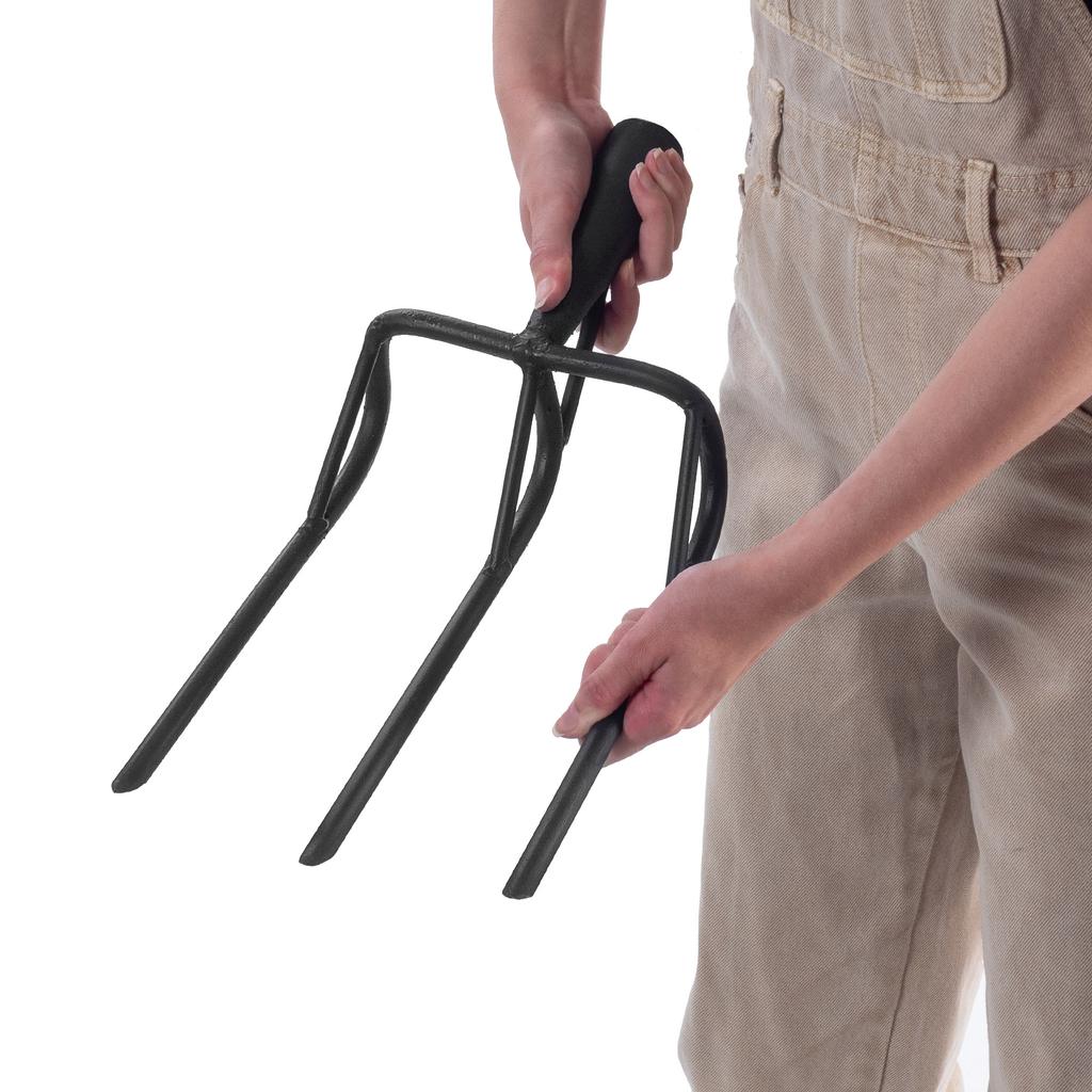 KADAX Vidle na kypření provzdušňování půdy pevné ocelové na kopání ruční