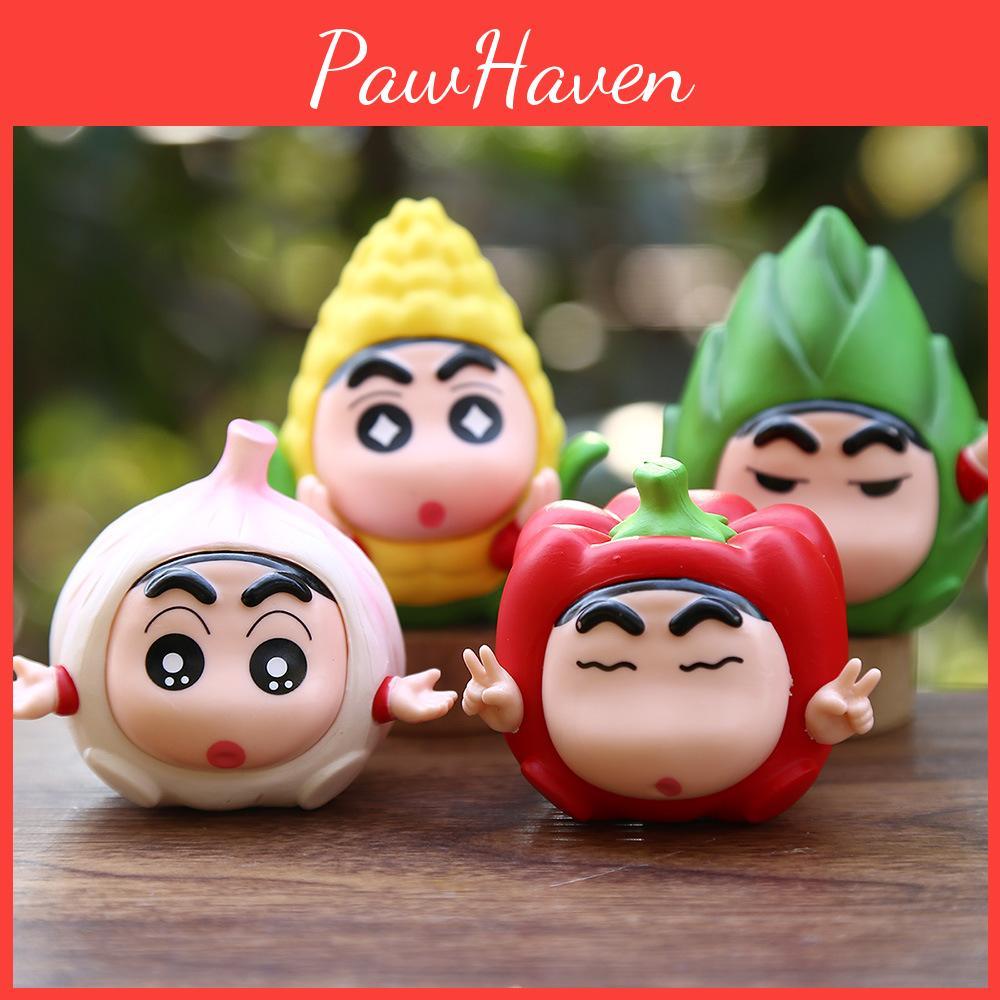 Crayon Shin Fruit Chan Pvc Desktop Decor  Action Figure Model For Collectors