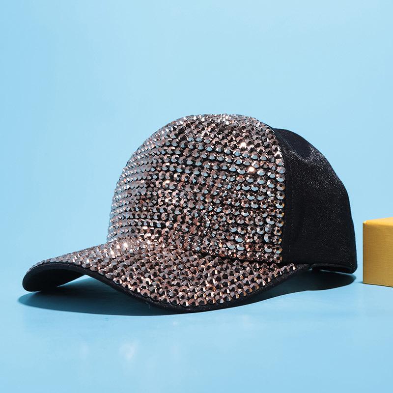 Damen Baseballkappe im koreanischen Stil mit Strass-Netz - TikTok Influencer Mode Sonnenhut