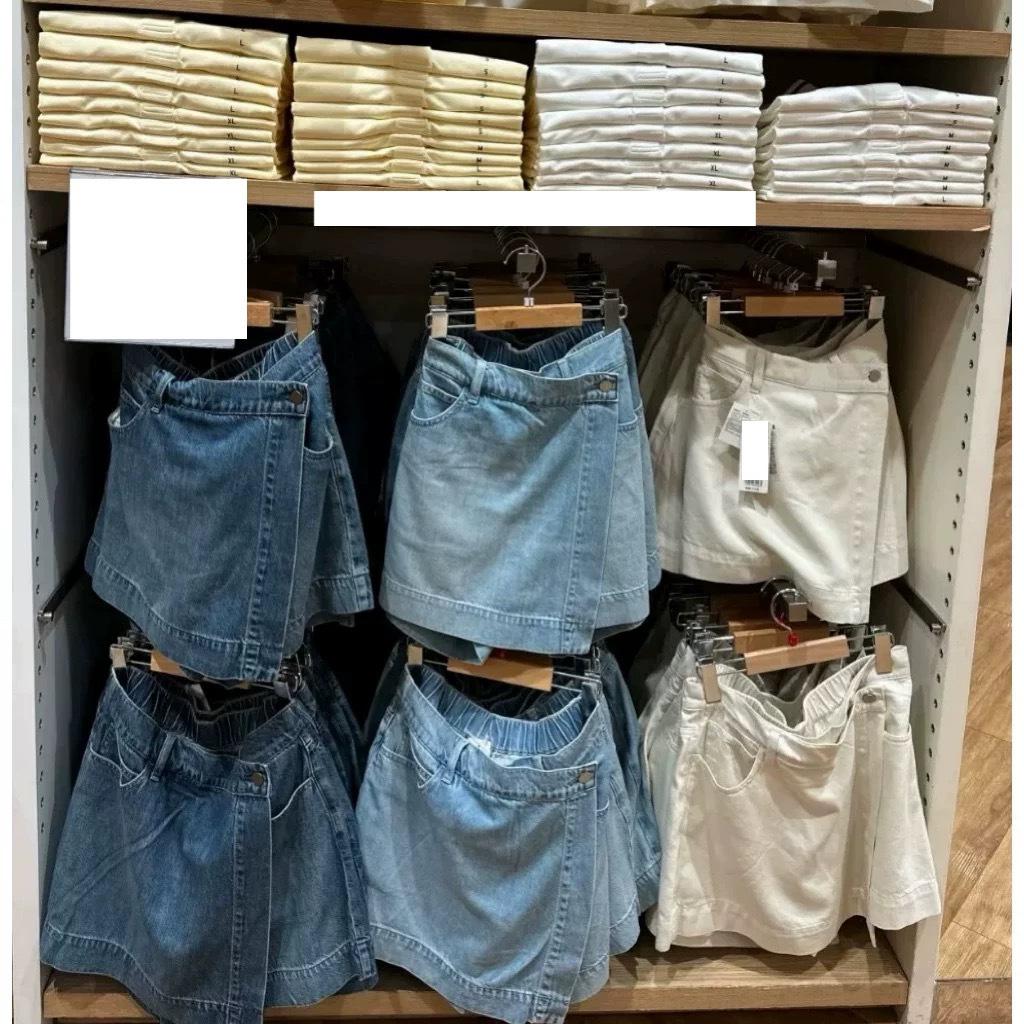 

Sweet & Spicy Japanese Women s Drapey Denim Culottes, Washed Casual Shorts, Spring/Summer New 25. Extra Large
