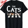 Lovely Cat Rock Music Funny Cat Lover Gifts for Unisex Women TShirt High Quality Cotton Printed Tshirt Tops Regular Short Sleeve