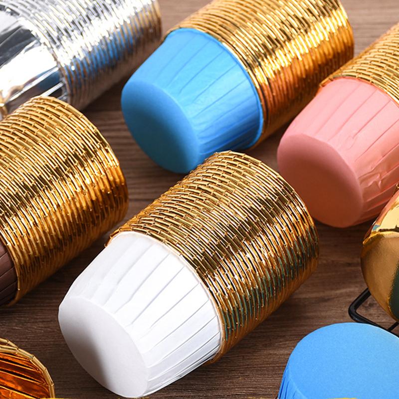 50Pcs Muffin Cupcake Paper Cup Oilproof Cupcake Liner Baking Cup Tray Case Caissettes Cupcake Wrapper Paper Wedding Party