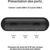 Powerbank - BELKIN - 20.000 mAh - USB-A & USB-C - 15 W - Schwarz