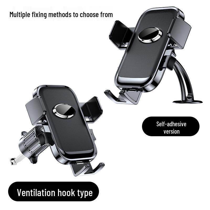 Universal Car Phone Holder with Suction Cup & Air Vent Mount, 360° Rotating Navigation Stand