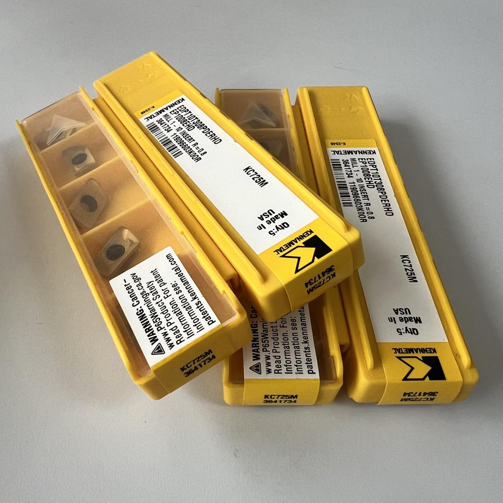 

KENNAMETEL / EDPT10T308PDERHD KC725M / Carbide CNC Blade 10 Pcs