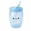 Seal Print Straw Cup Food Grade PP Water Bottle Durable Tumbler