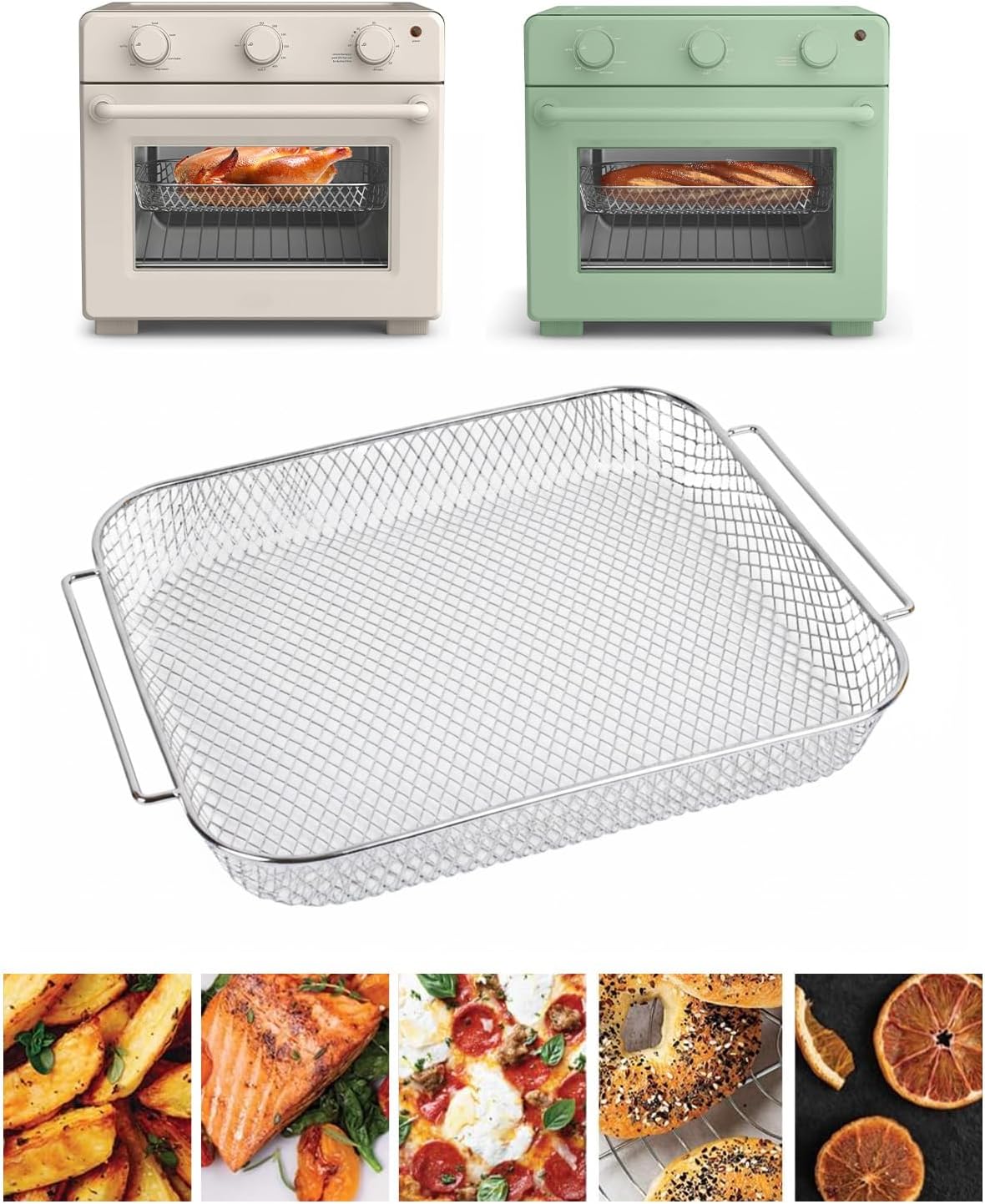 

Baskets Compatible with Bella Air Fry Toaster Oven, 1-Pack Food Grade Stainless Steel Baking Rack Tray Replacement United States
