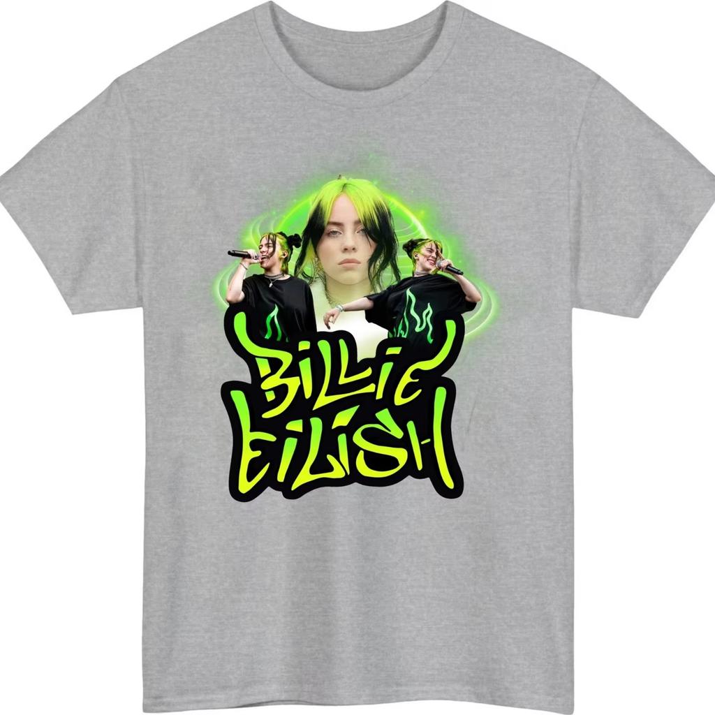 2026 Sommer Unisex T-Shirt Billie Eilish Sternenmuster Aufdruck T-Shirt Unisex Unisex Mode Baumwolle T-Shirt Y2K