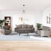 Vidaxl 3-Cz. Relaxation Set With Cushions, Taupe Color, Fabric