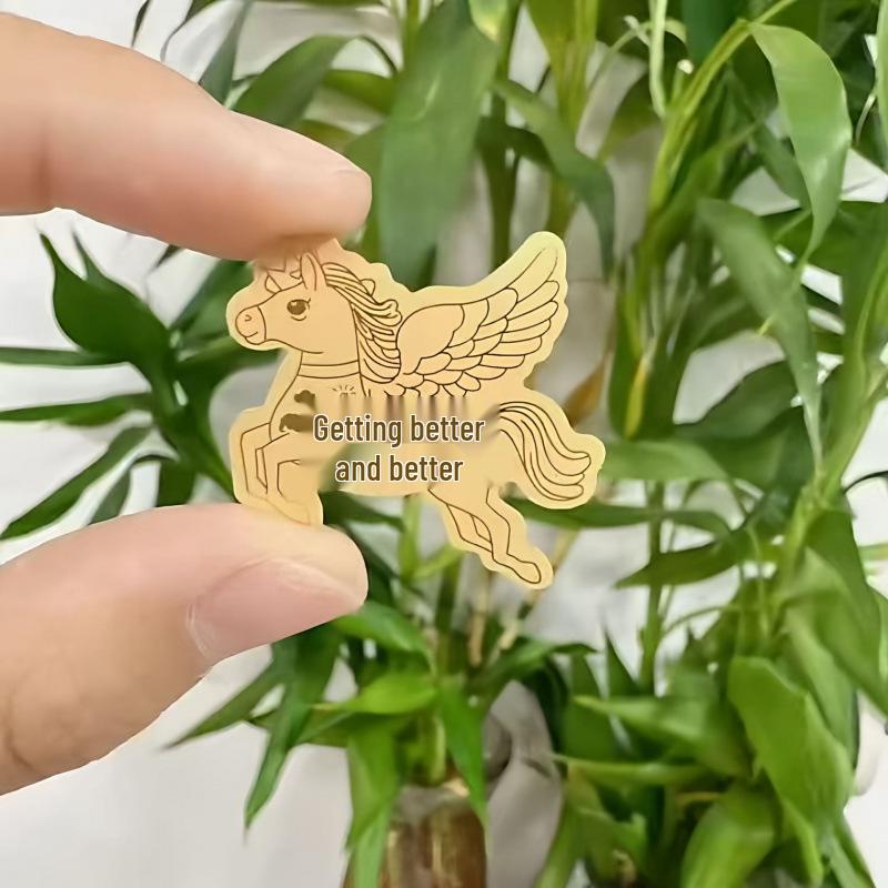 Rich Horse Gold Foil Money-Attracting Phone Sticker - Boost Wealth and Prosperity