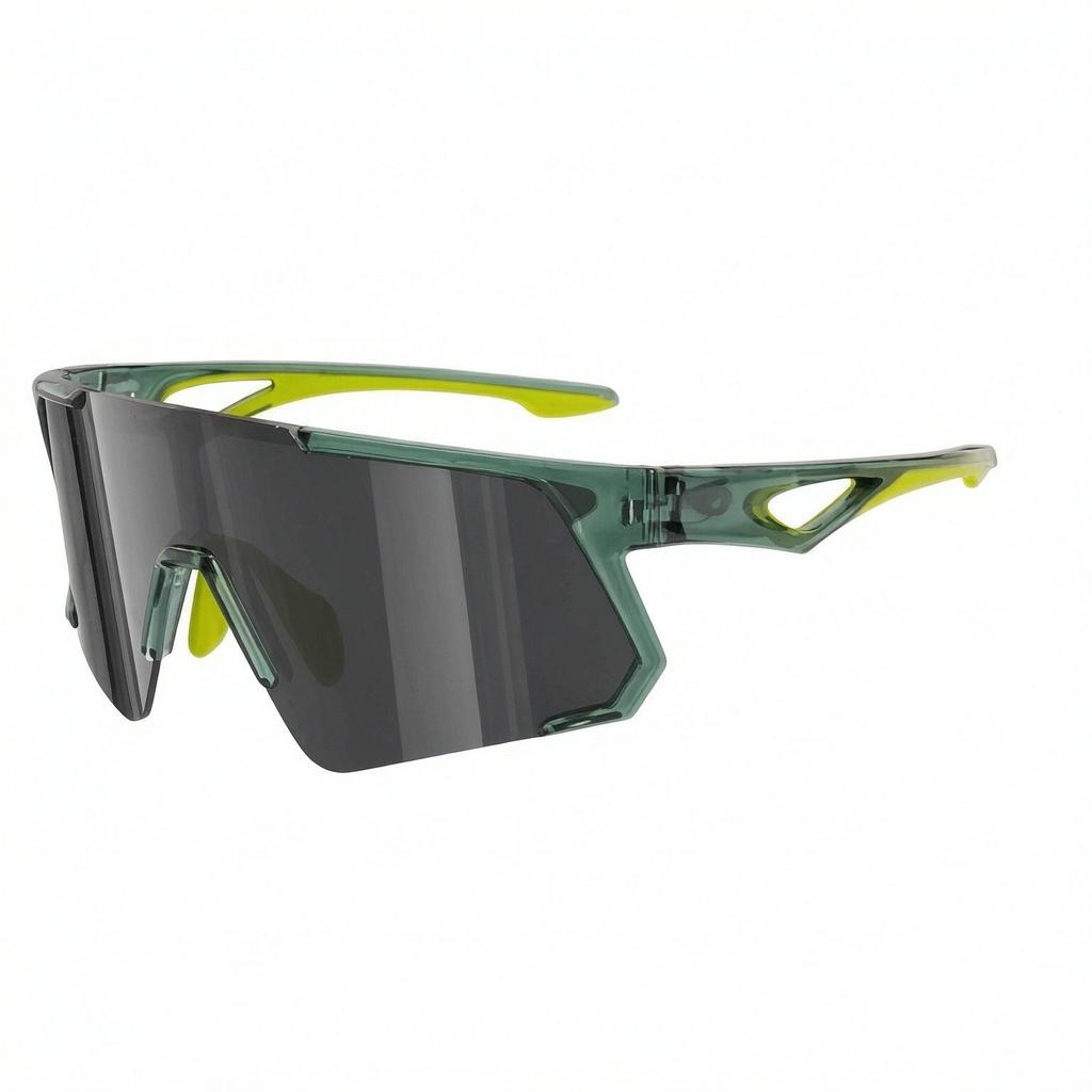 KN-Y338 TR90 and UV400 protection Lens with Dual Color Temple Shield Half Rim Sports Sunglasses for Cycling and Outdoors Eyewear