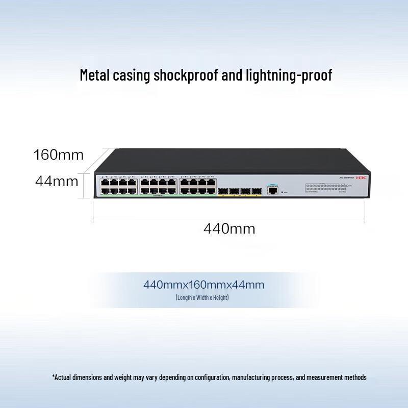 

H3C S5024PV6-EI 24-Port Gigabit Managed Switch
