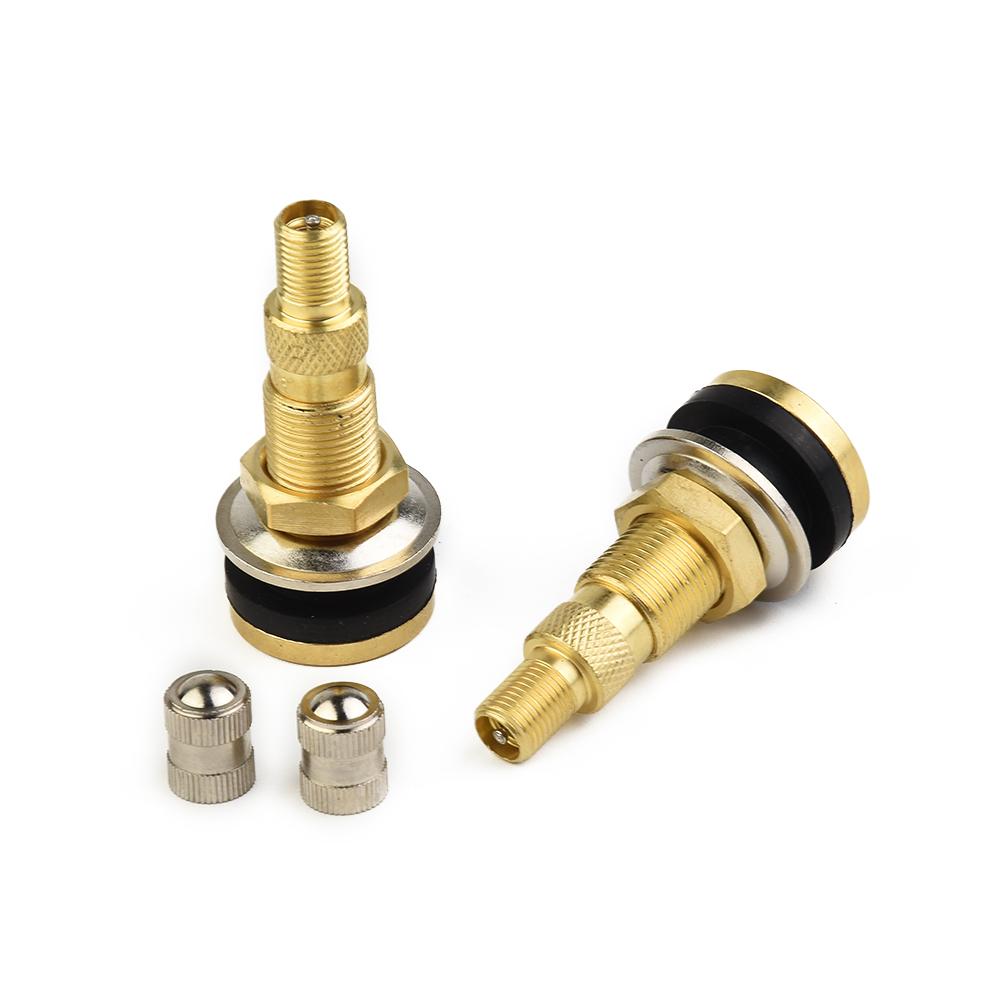 TR618A Tractor Air Liquid Tubeless Tire Brass Valve Stem, Pack of 2, Compatible with 0 625 Valve Hole Diameter