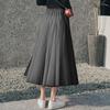 Women's Color Mesh Skirt With Elastic Band Large Swing Mid Length Skirt