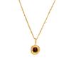 Tiger Eye Stone Long Necklace Women's Accessories Stacked New Sweater Chain Premium Light Luxury Neck Chain