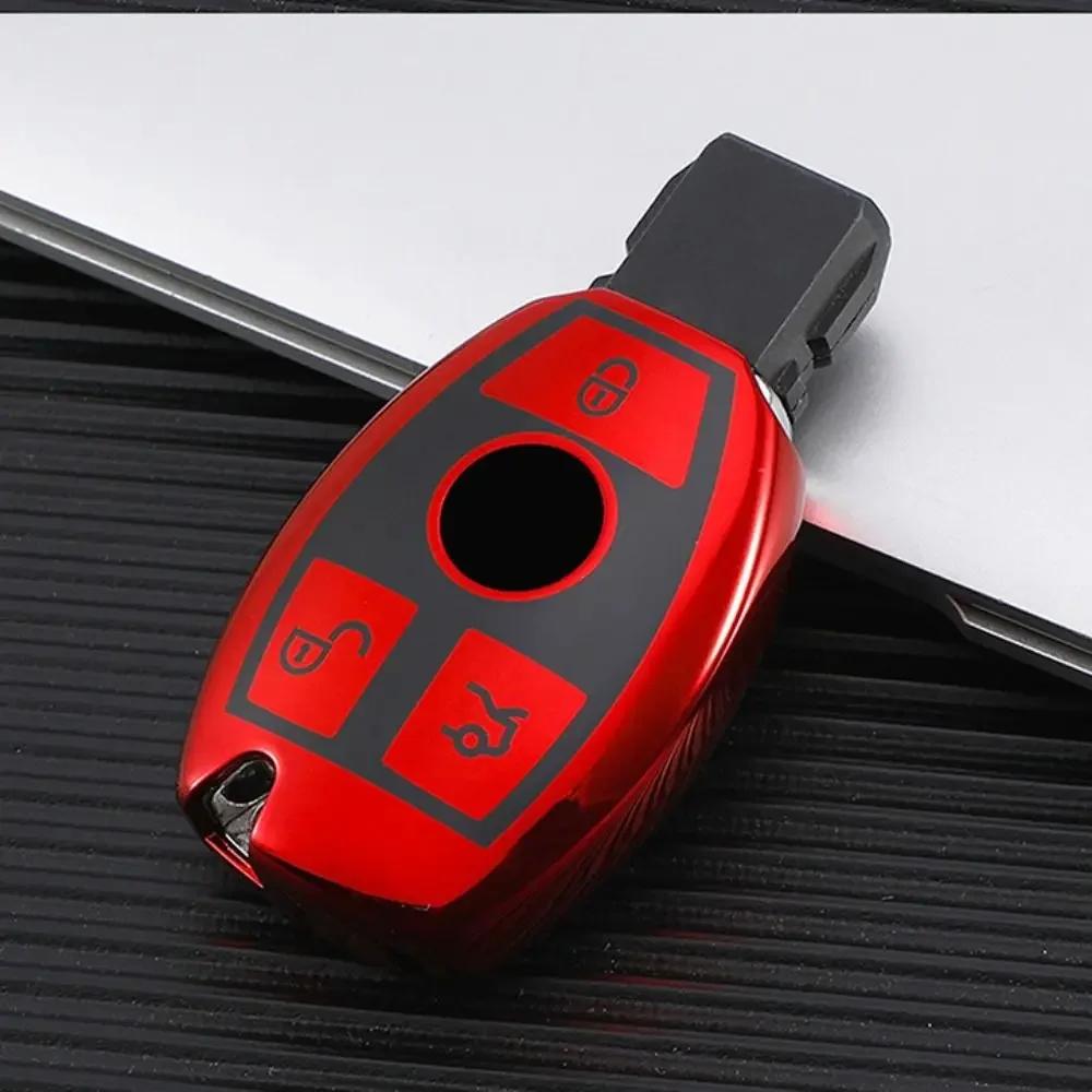 Weiche TPU Auto Fernbedienung Schlüsselhülle Abdeckung Fob Für Mercedes Benz CLA GLC GLA GLK W203 W210 W211 W204 W176 A B C R Klasse AMG Zubehör