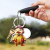 [Hkuoeue] Duck 2D Flat Keychain, Duck 2D Ornament | Cartoon Keychain 2D Duck Suit