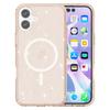 For iPhone 17 Case Compatible with MagSafe Glitter Powder PC+TPU Phone Cover