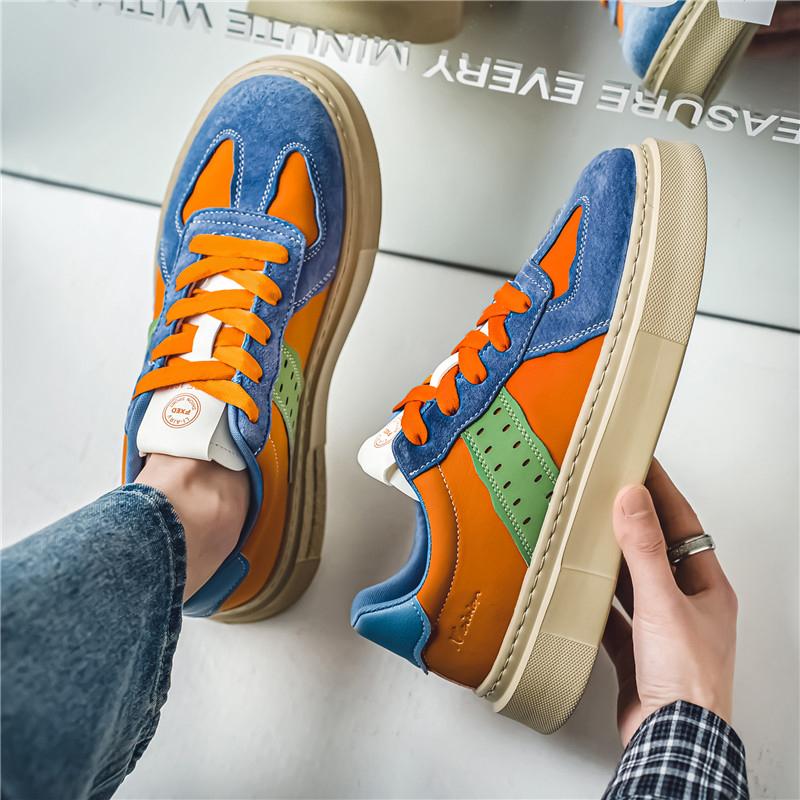 Fashion Original Men's Vulcanize Shoes Designer Colorful Casual Sports Shoes Men Canvas Sneakers Trendy Teenager Skateboarding Shoes Men