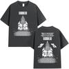Radiohead Return To The Road European Tour T Shirts Fashion Rock Band T-shirt Men Women Cotton Oversized T-shirt