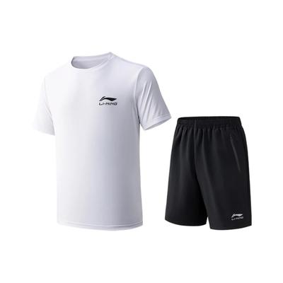 Li Ning Set Short Sleeved Shorts Unisex YATW081-1