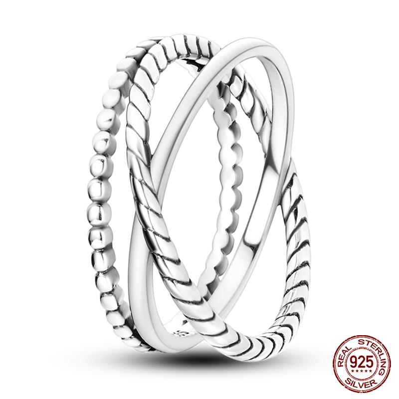 Original Design 925 Silver Blue Zircon For Ring Fit Women Wedding Wedding Wedding Engagement Silver Gift