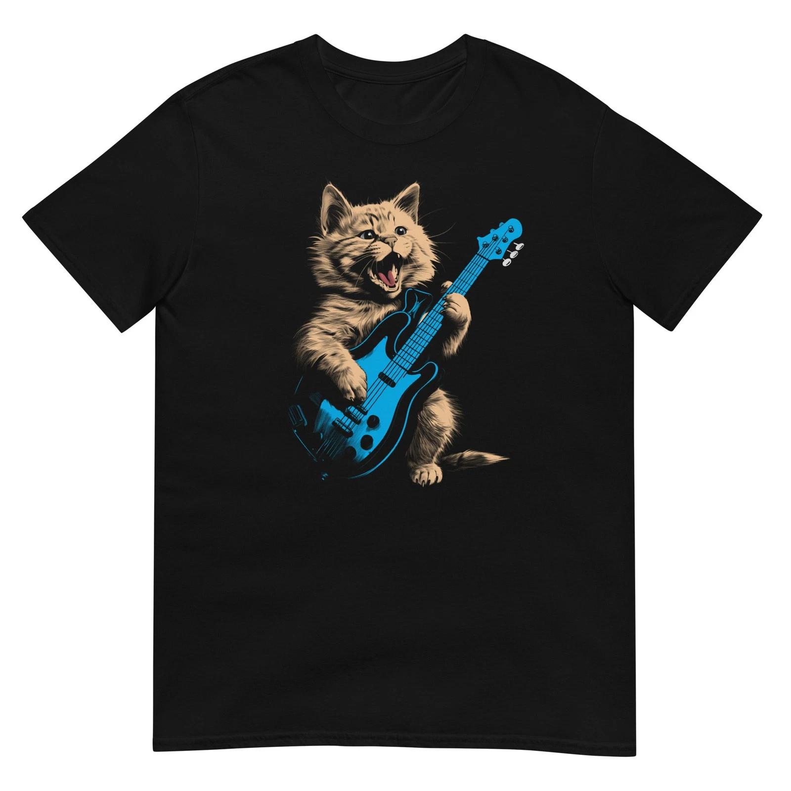 Cat Tshirt Cello Player Violin Tee Kitty Cats Lover Pet T-Shirt Unisex Design S