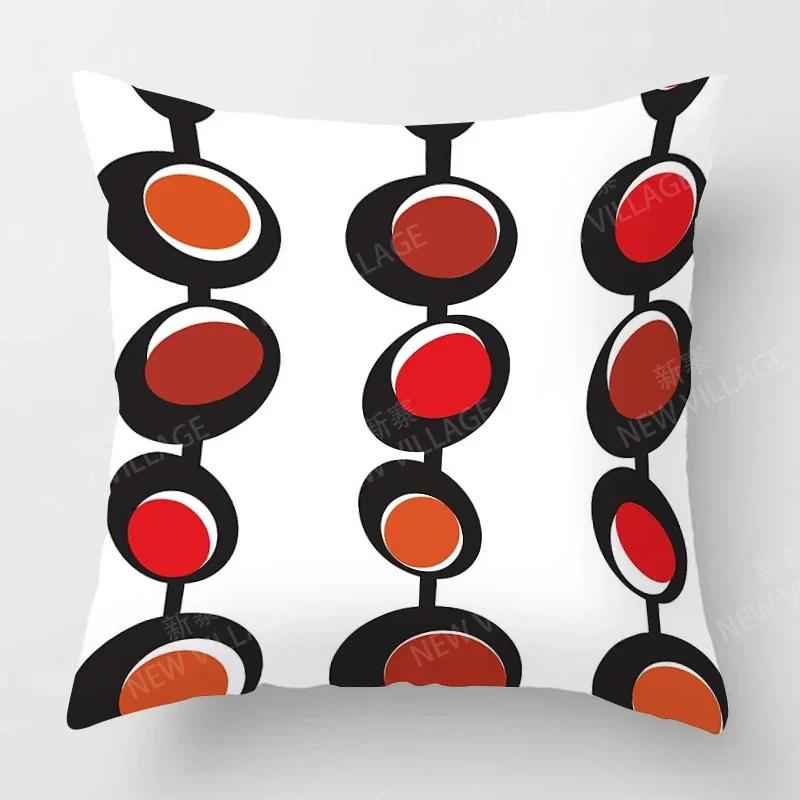 Nordic Fall Home Decor Autumn Throw Pillow Case Sofa Cushion Cover Modern 45x45cm 45*45 50x50 60x60cm 40*40 40x40 Geometry 60*60