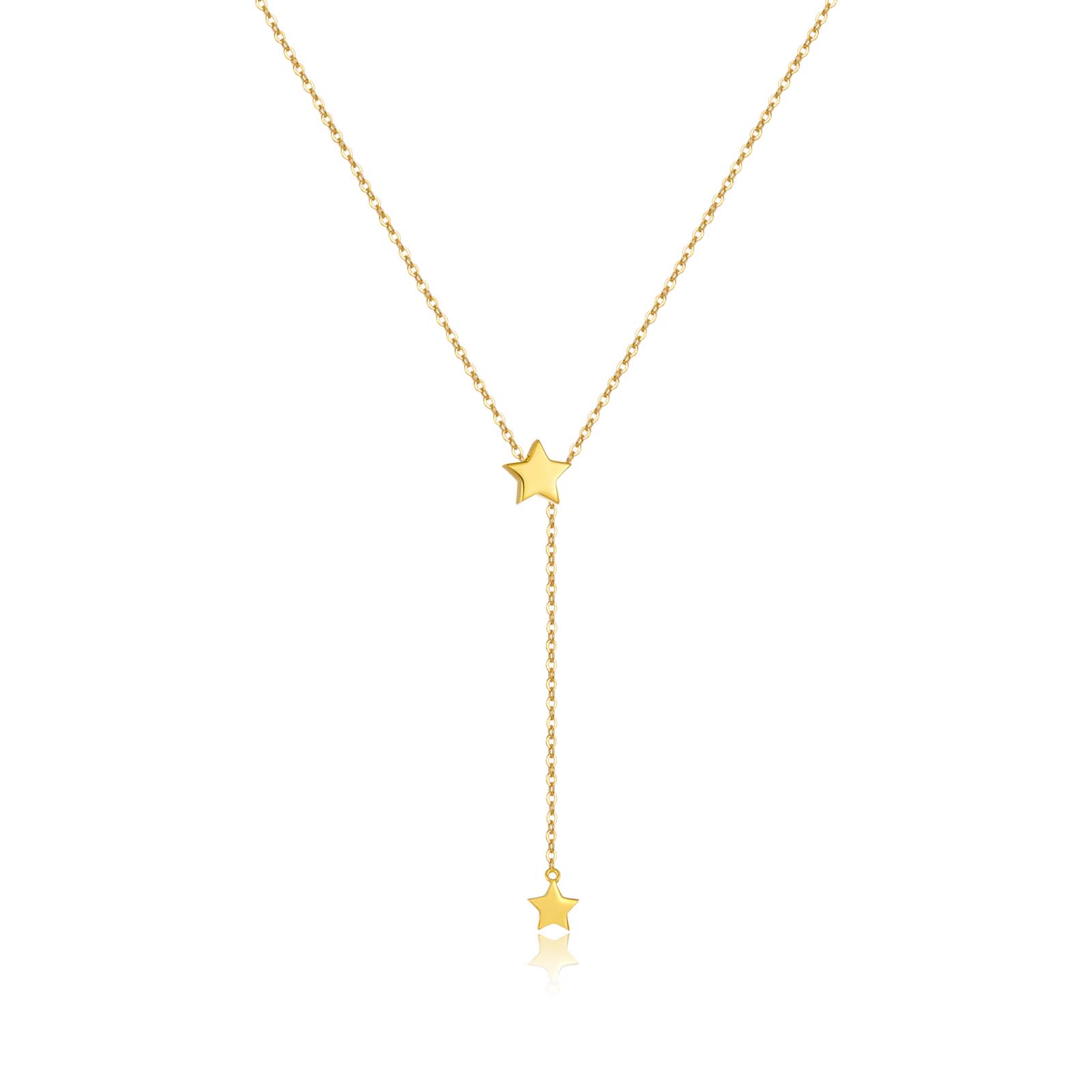 

ANDYWEN, стерлинговое серебро 925 пробы, золото, простой кулон со звездой, регулируемая цепочка, скользящее ожерелье, женское 2024, роскошные изящные ювелирные изделия M