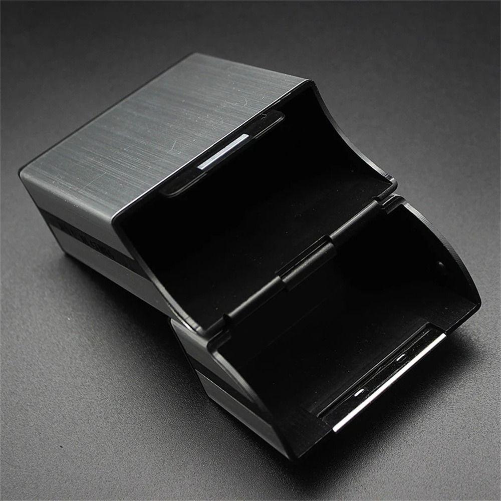 Magnetic Button Name Card Holder Aluminum Zinc Zinc Alloy ID Card Case Fashion Business Card Box  Storage Box