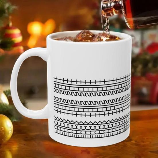 Yousheng Hidden Message Coffee Mug 11oz Capacity Ceramic Cup Funny Senior Citizen Mug Personalized Gift for Family Friends