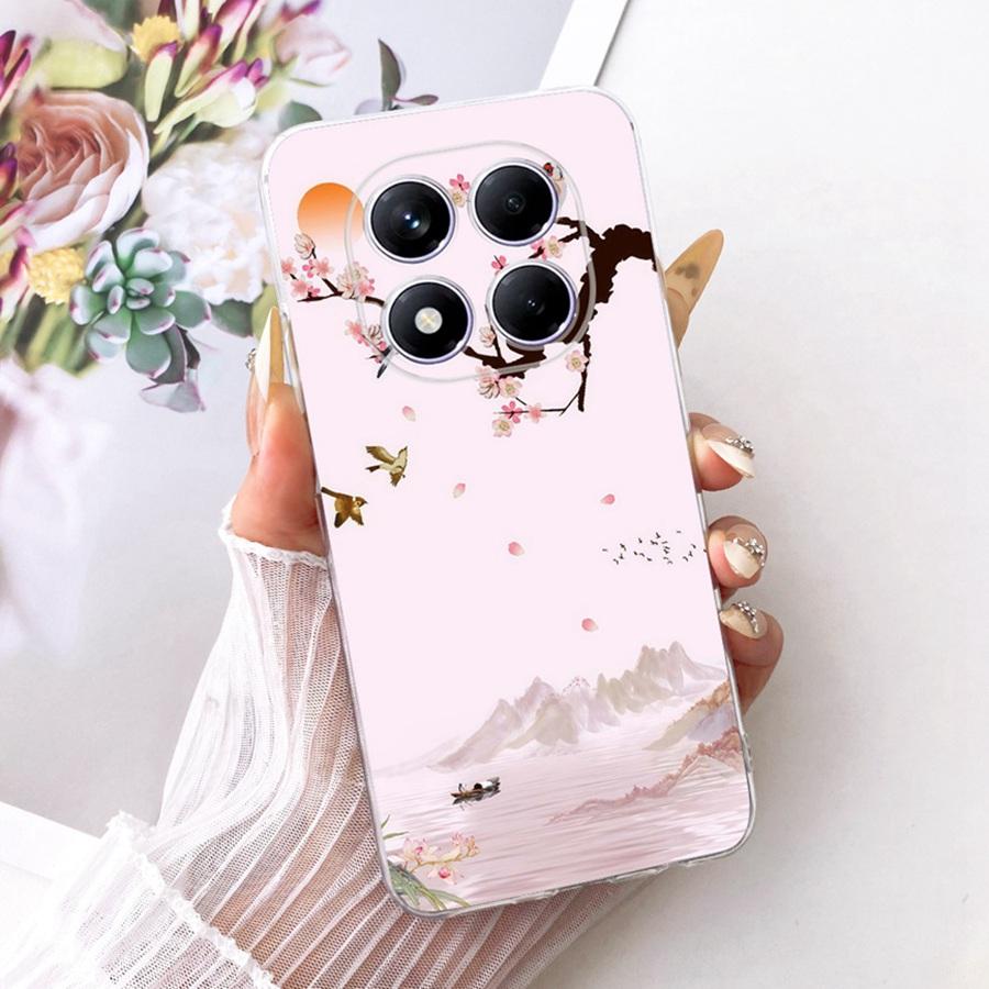 For Xiaomi Redmi Note 14 Pro Case Soft Silicone TPU Butterfly Painted Phone Case For Redmi Note14 14 Pro 4G Cover Coque