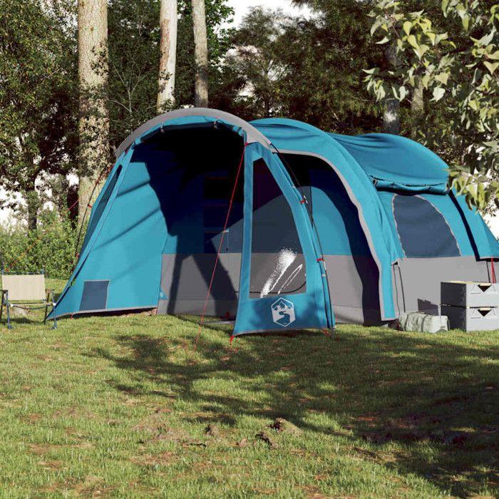 VidaXL Family Tent 6 Person Blue Waterproof, Tent, Camping Shelter, Garden Shelter, Camping Tent, Shelter 94732