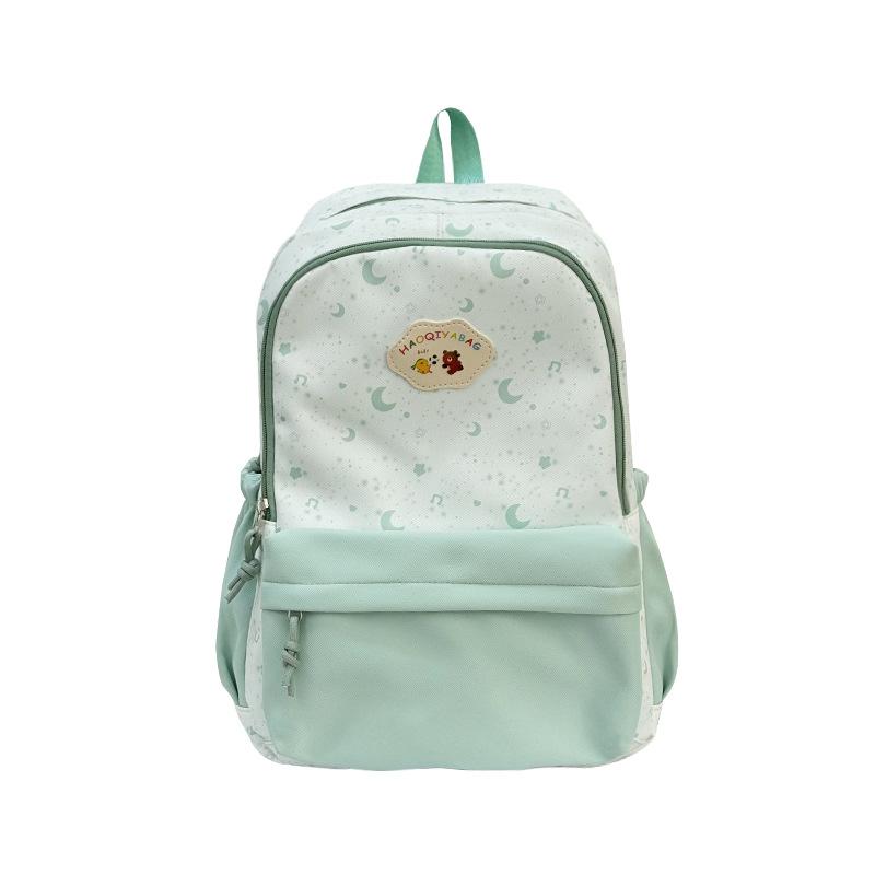 Schoolbag college style small fresh sweet cute stars high value backpack beautiful girl versatile lightweight large capacity backpack