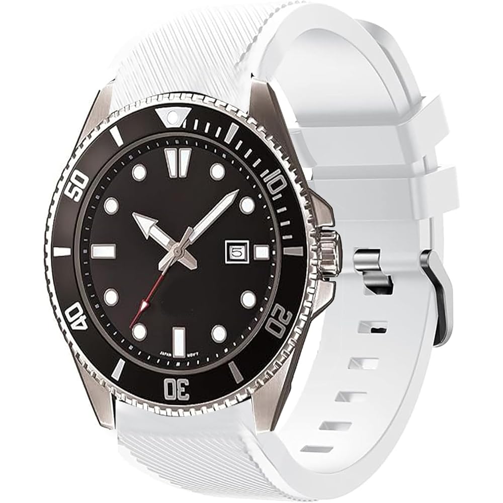 Lamshaw for MDV106 Watch Replacement Strap, Silicone Band Waterproof Watch Replacement Band Light...