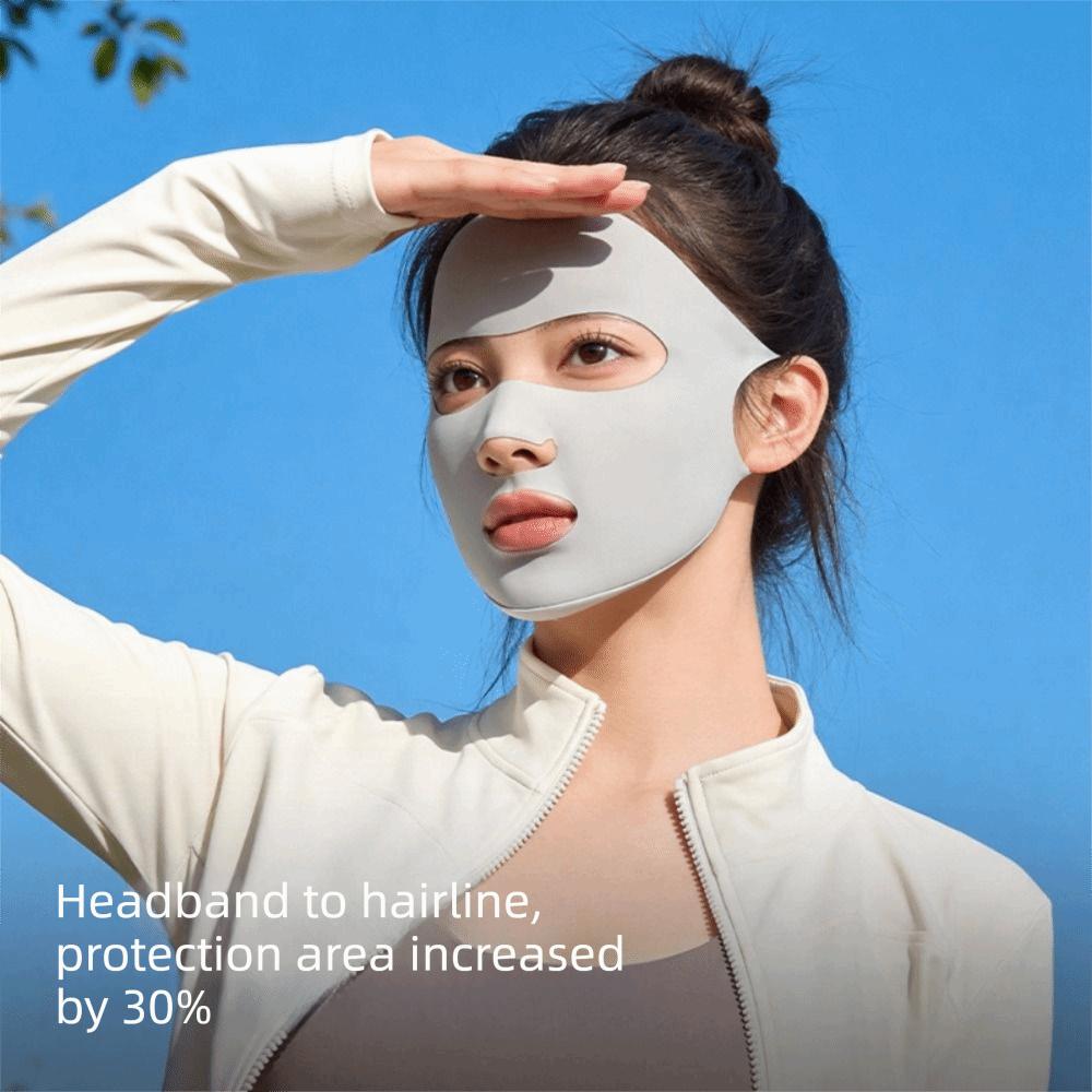 Thin Ice Silk Mask Breathable Face Cover Elastic Sunscreen Face Scarf Riding
