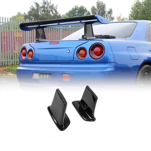 Car Rear Spoiler Car Styling FRP Fiberglass High Spoiler Leg for Nissan Skyline R34 GTR Fiberglass Rear Wing Stand Car Body Kit Trim Car Spoiler Wing