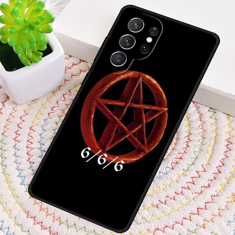 Pentagram 666 Demonic Silicone Phone Case For Samsung Galaxy Note 10 Pro S26 S25 S24 S23 S22 S21 Plus S25Ultra Capa Cover