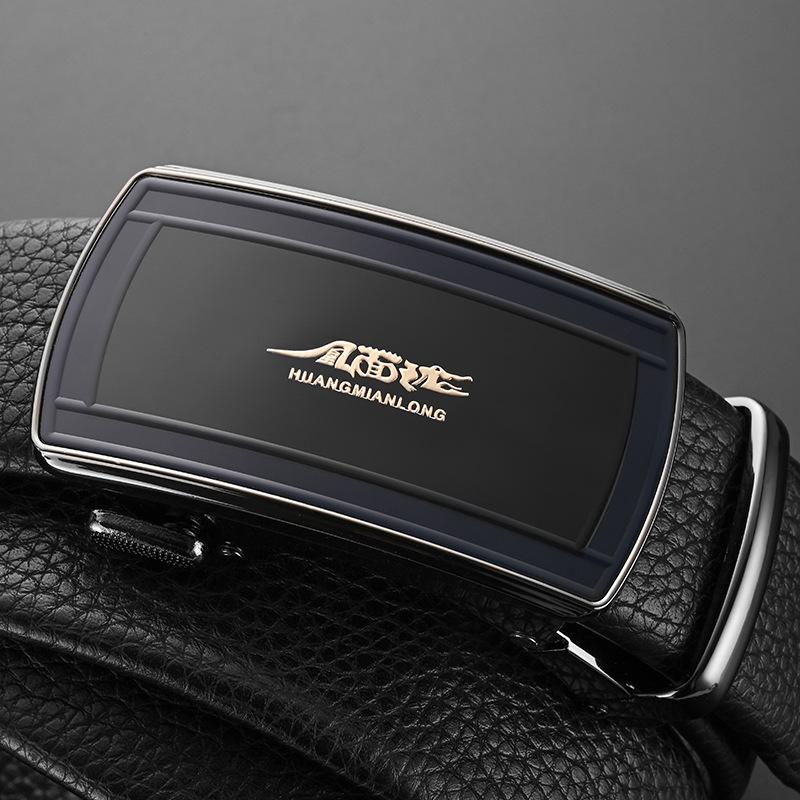 Crocodile Pure Men'S Belt Genuine Leather Light Business Cowhide Automatic Buckle Medium And Green Casual Pants Belt Men