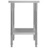 Stainless Steel Kitchen Work Table 60 x 60 x 85 cm
